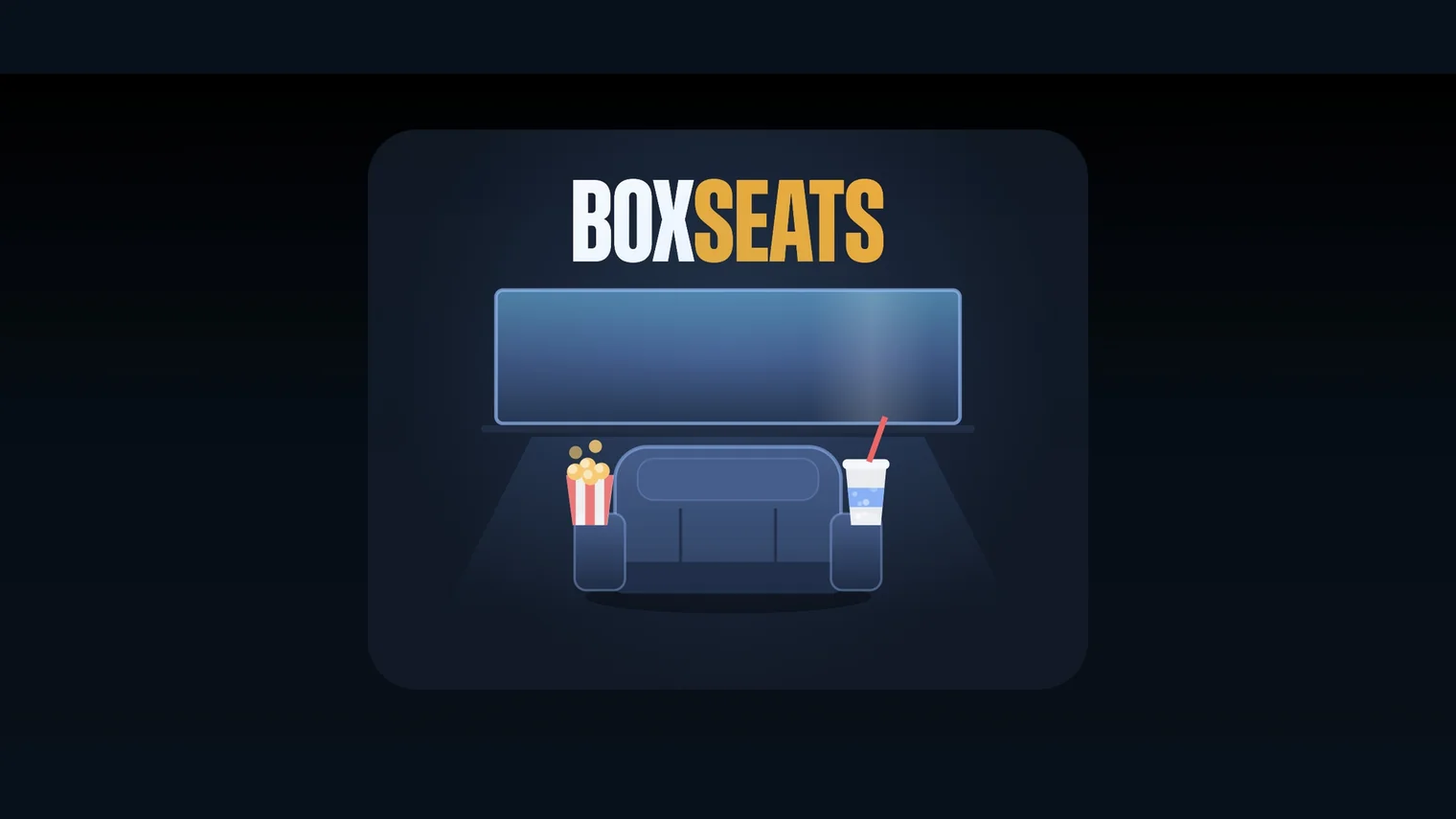 The Box Seats app on an Android TV